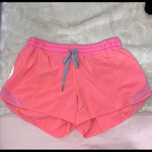 repost: pink lululemon shorts